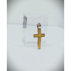 Ασημένιος σταυρός δίχρωμος 3,1x1,6εκ. (SCR24)